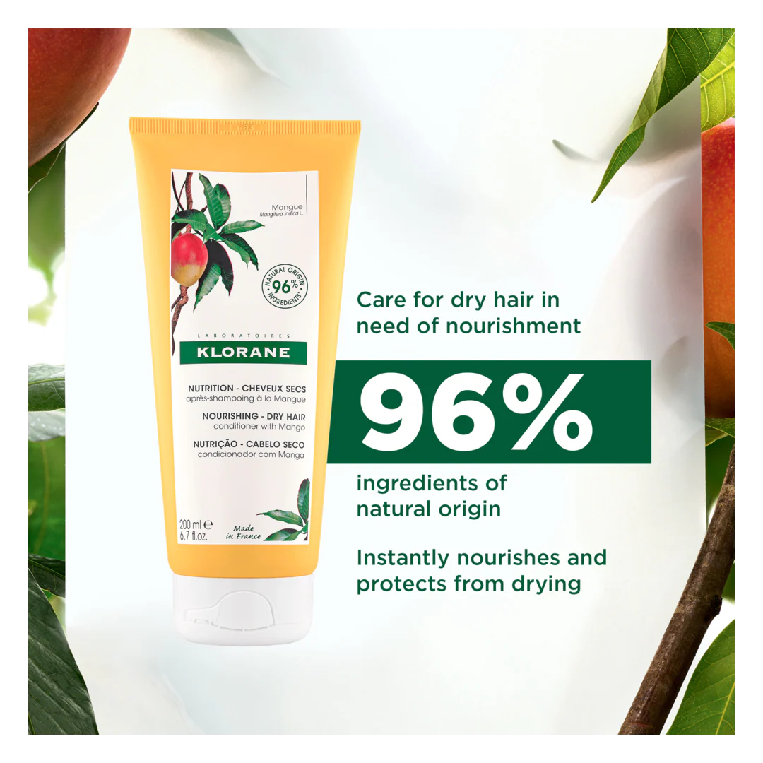 Klorane Mango Nourishing Conditioner for Dry Hair - Image 2