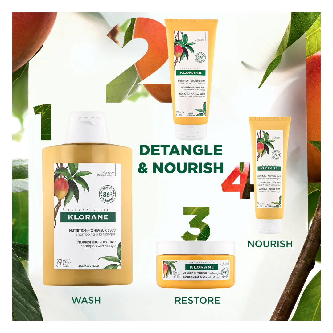 Klorane Mango Nourishing Conditioner for Dry Hair - Image 5