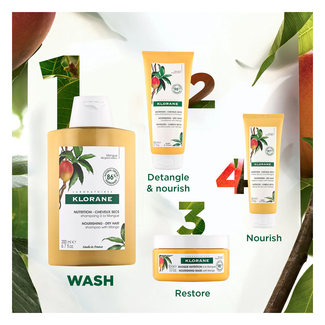 Klorane Mango Nourishing Shampoo for Dry Hair - Image 5