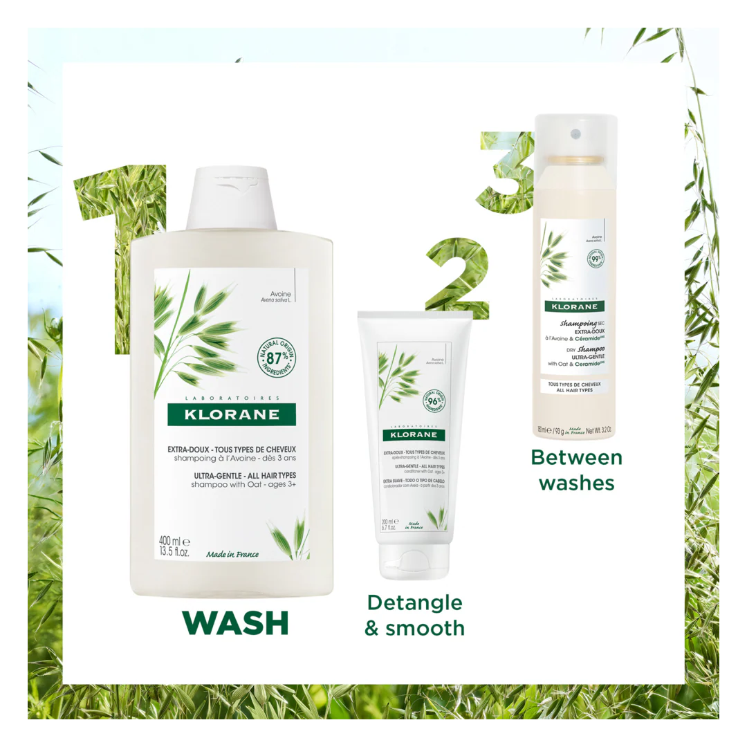 Klorane Oat Ultra-Gentle Shampoo for All Hair Types - Image 5