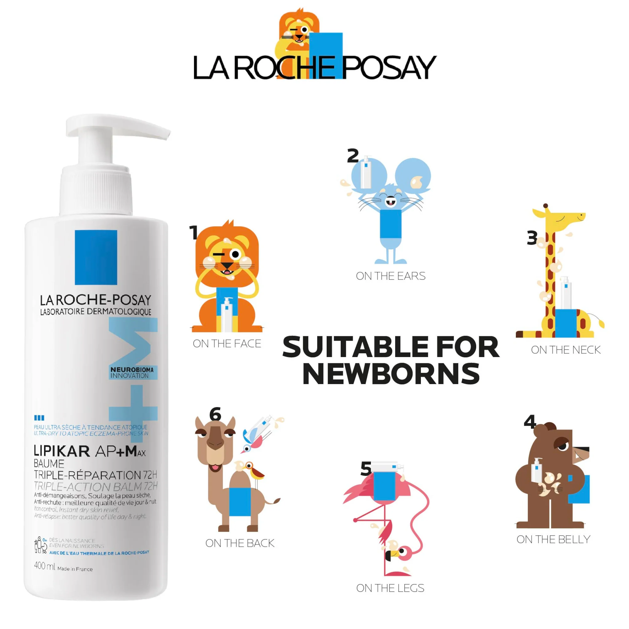 La Roche-Posay Baby Lipikar Baume AP+M Triple Action Balm - Image 2