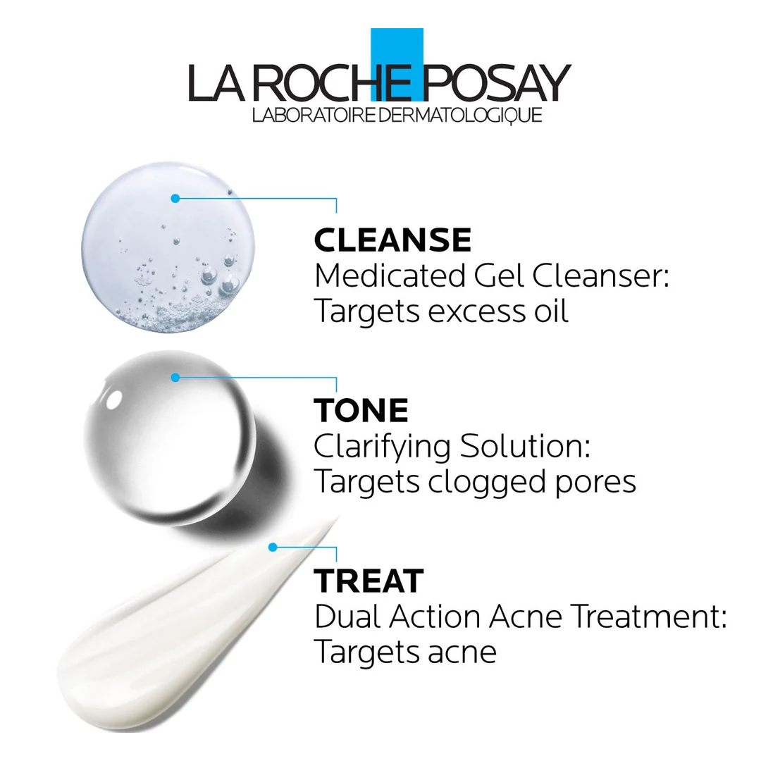 La Roche-Posay Effaclar 3-Step Anti-Blemish System - Image 3