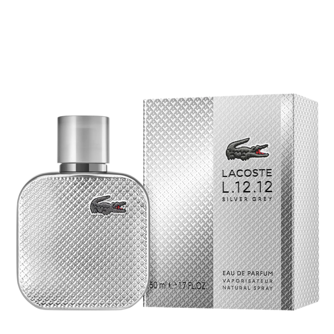 Lacoste L.12.12 Silver Grey Eau de Parfum Spray - Image 2