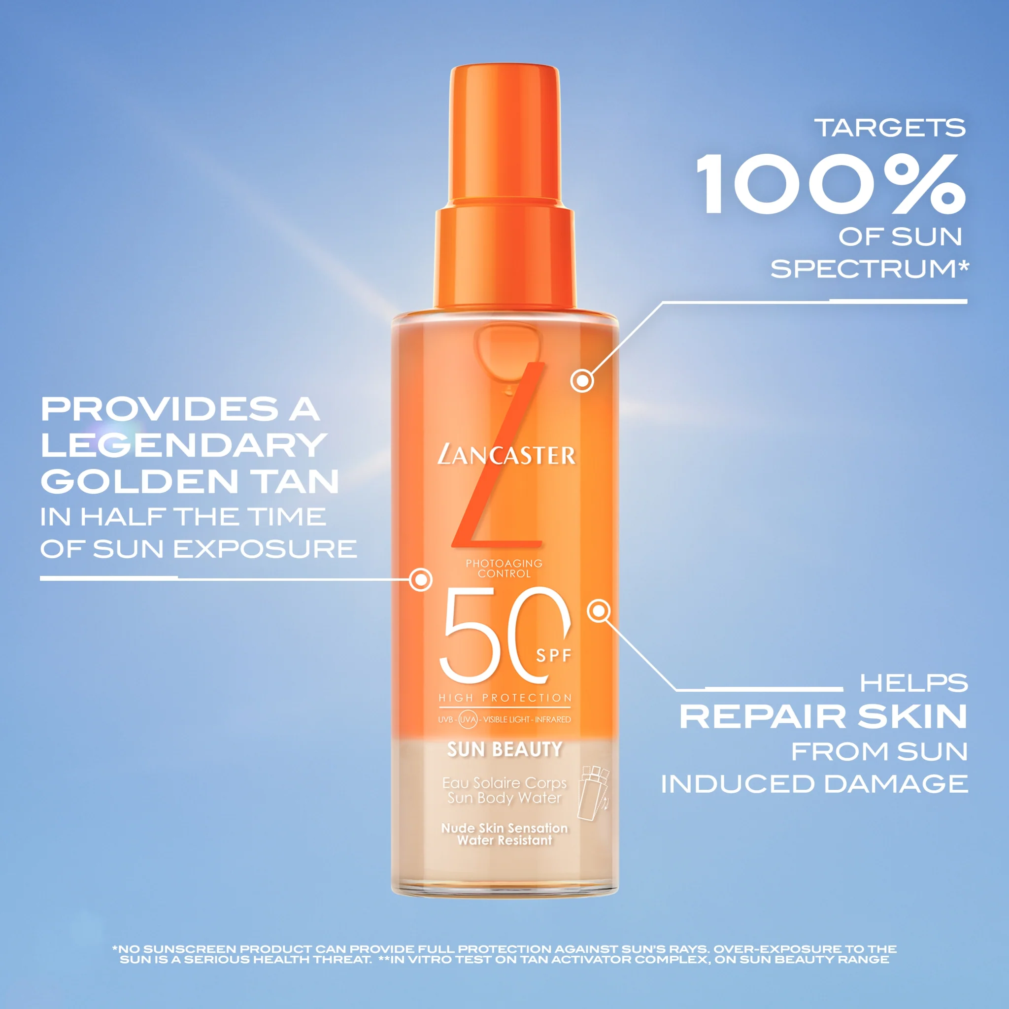 Lancaster Sun Beauty Sun Body Water SPF50 - Image 2