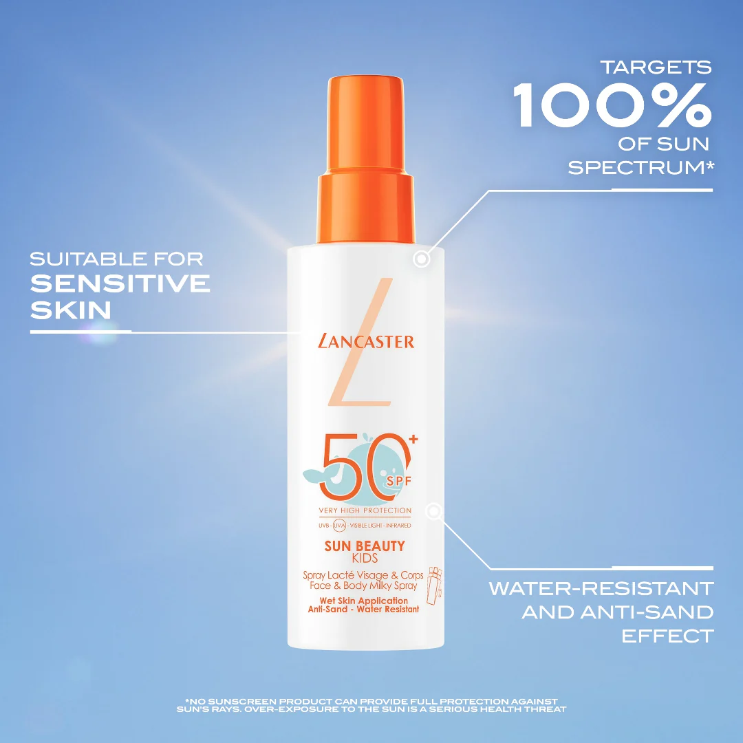 Lancaster Sun Beauty Kids Face & Body Milky Spray SPF50+ - Image 2