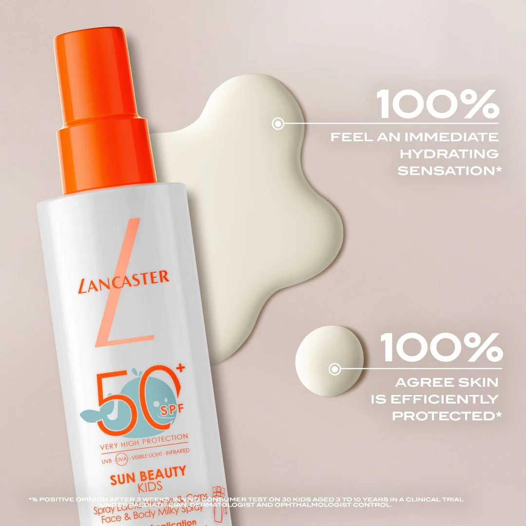 Lancaster Sun Beauty Kids Face & Body Milky Spray SPF50+ - Image 5