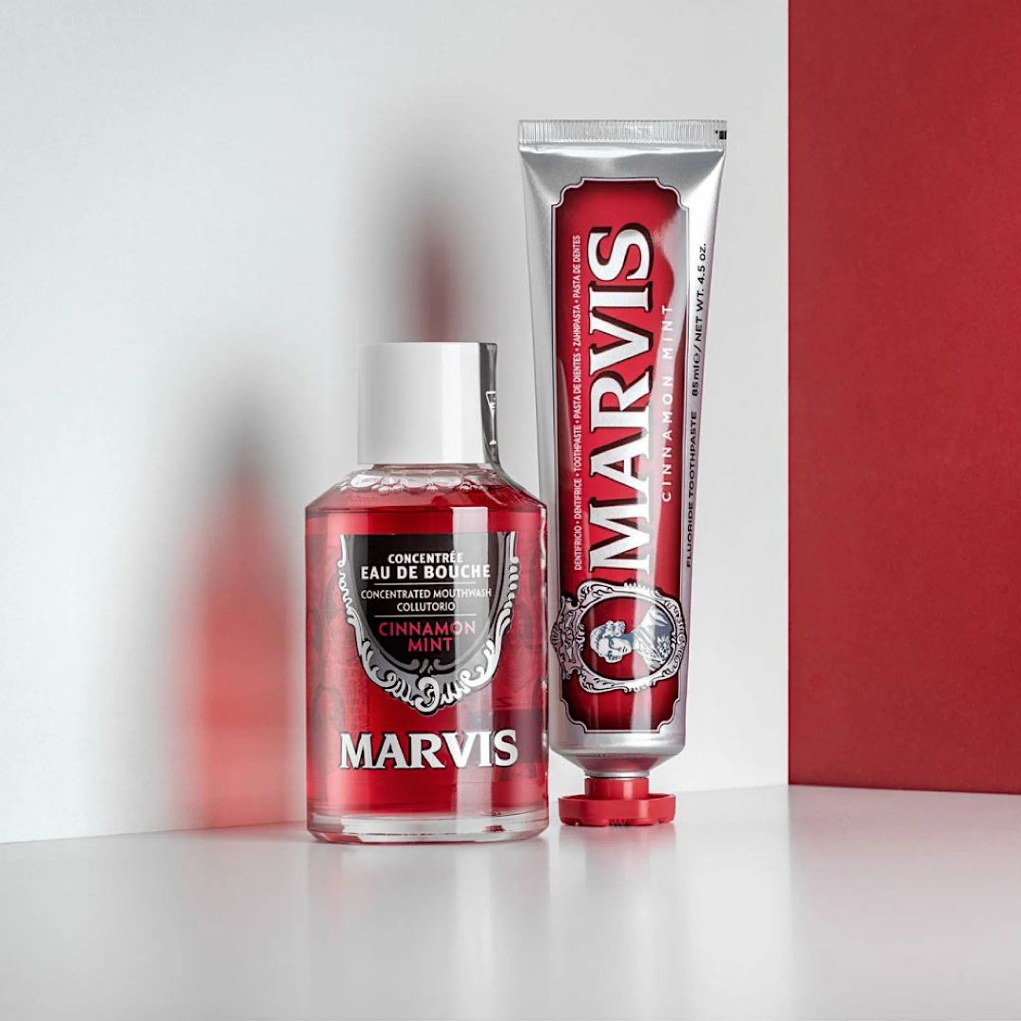 Marvis Cinnamon Mint Mouthwash - Image 2