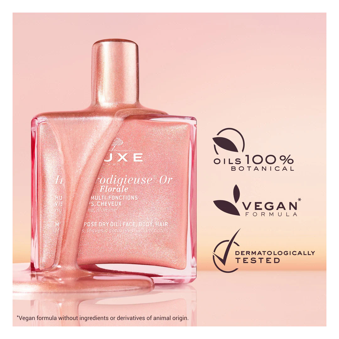 Nuxe Huile Prodigieuse Or Florale Multi-Purpose Dry Oil - For Face, Body, Hair - Image 3