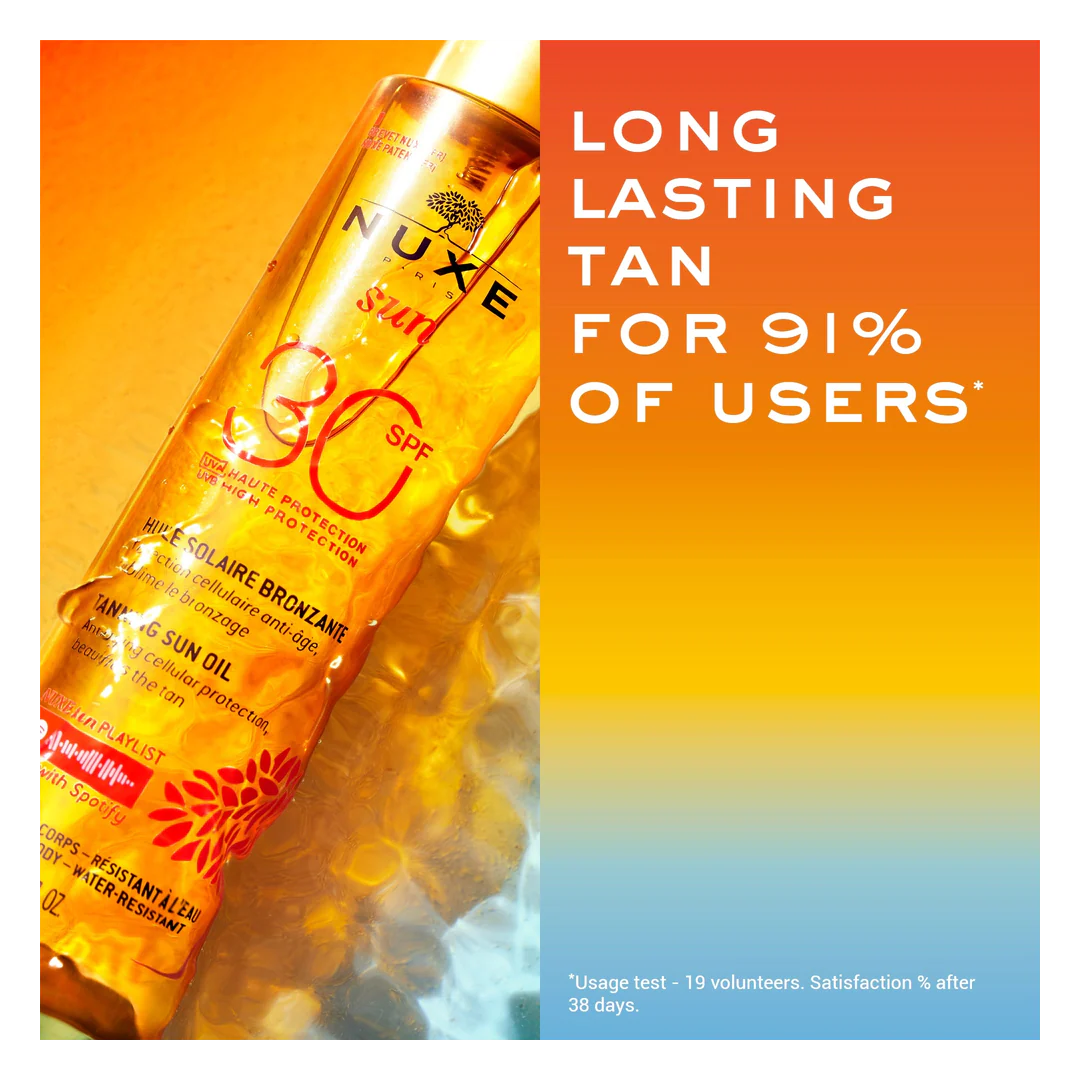 Nuxe Sun Tanning Sun Oil for Face and Body SPF 30 - Image 4