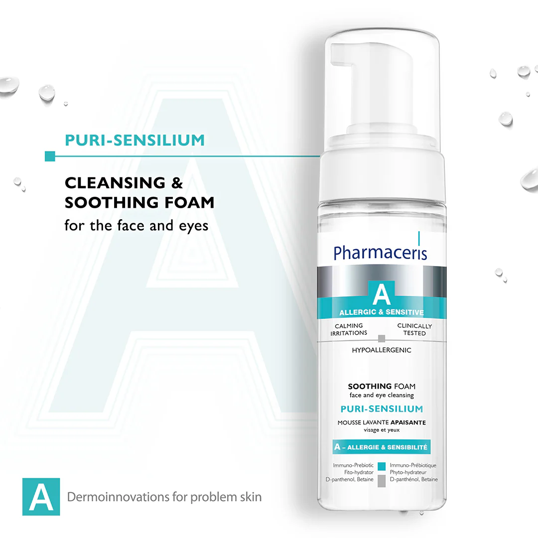 Pharmaceris A Puri-Sensilium Soothing Face & Eye Cleansing Foam Cleanser - Image 2