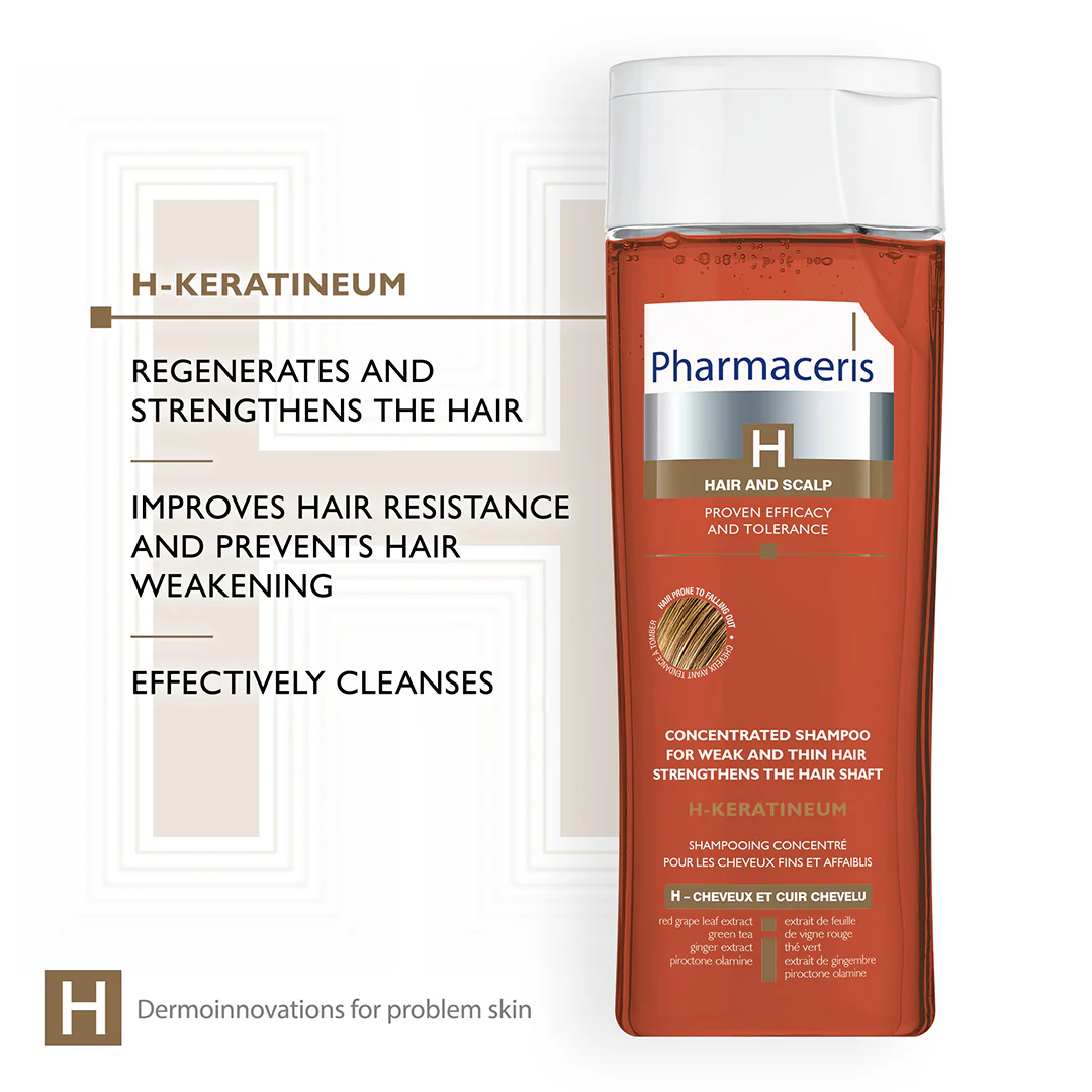 Pharmaceris H Keratineum Concentrated Shampoo For Weak and Thin Hair - Image 3