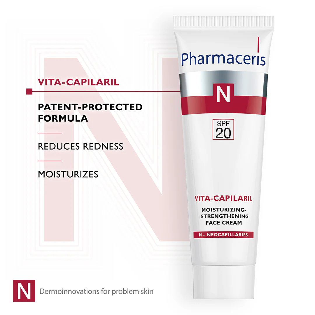 Pharmaceris N Vita-Capilaril Moisturising & Strengthening Face Cream SPF20 - Image 3