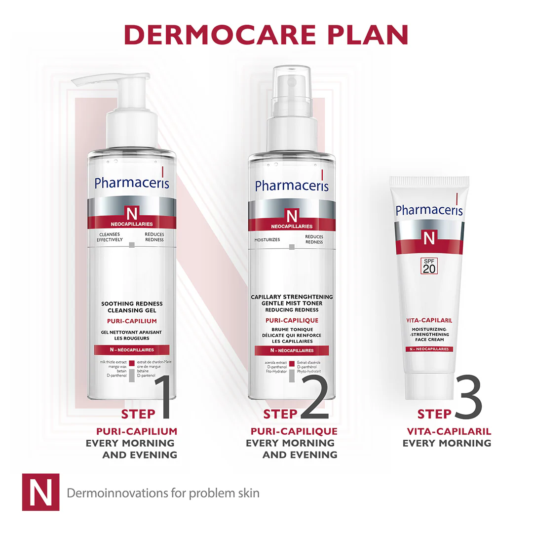 Pharmaceris N Vita-Capilaril Moisturising & Strengthening Face Cream SPF20 - Image 5
