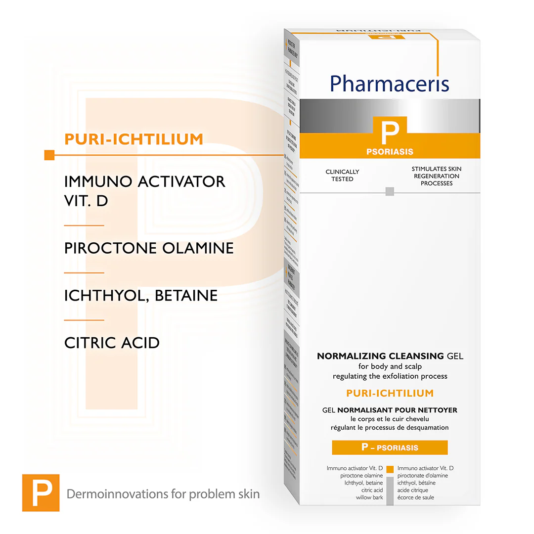 Pharmaceris P Puri-Ichtilium Normalising Cleansing Gel For Body and Scalp - Image 6