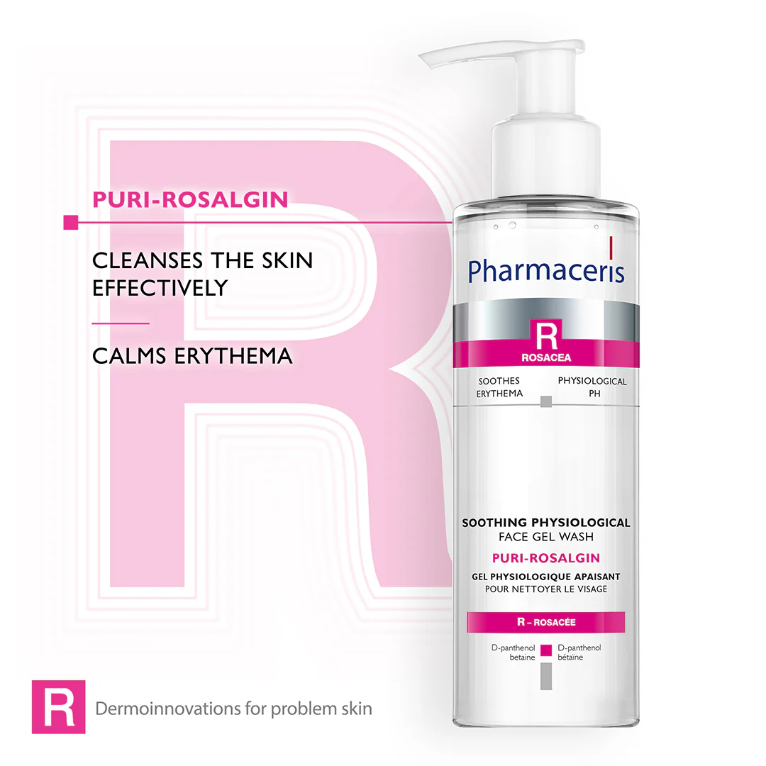 Pharmaceris R Puri-Rosalgin Soothing Physiological Face Gel Wash - Image 3