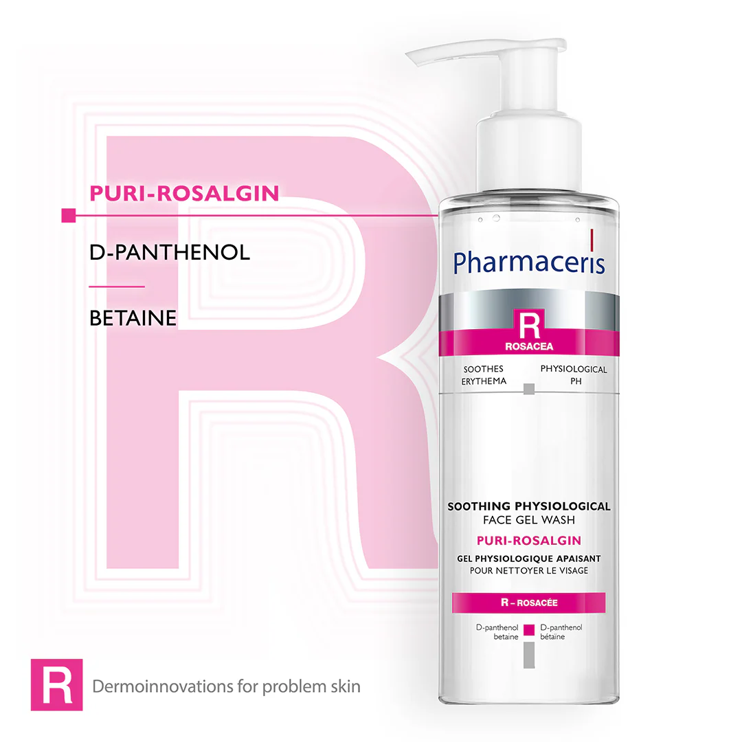 Pharmaceris R Puri-Rosalgin Soothing Physiological Face Gel Wash - Image 4