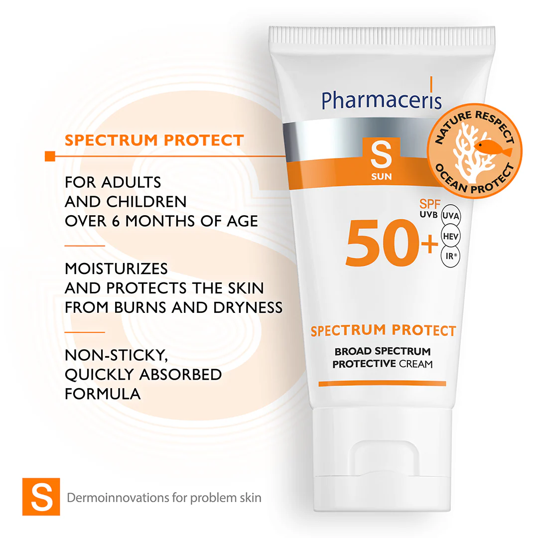 Pharmaceris S Spectrum Protect Broad Spectrum Sun Protection Cream SPF50+ - Image 4