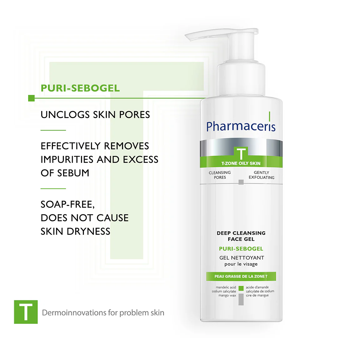 Pharmaceris T Puri-Sebogel Deep Cleansing Face Gel - Image 3
