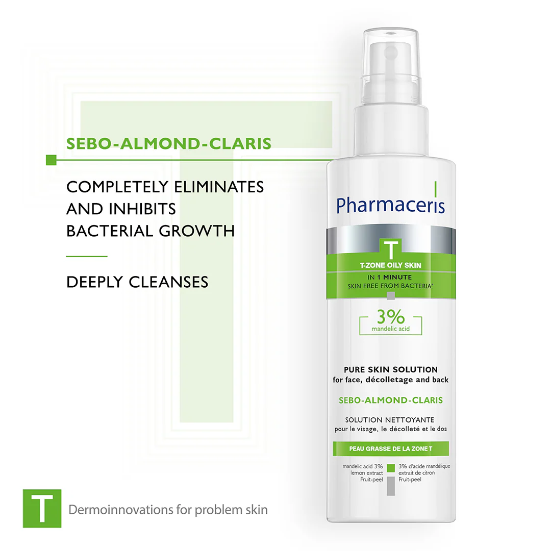 Pharmaceris T Sebo-Almond-Claris 3% Mandelic Acid Pure Skin Solution - Image 3