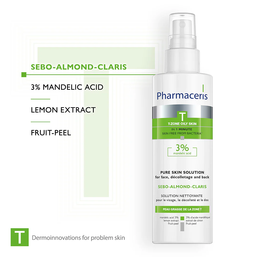 Pharmaceris T Sebo-Almond-Claris 3% Mandelic Acid Pure Skin Solution - Image 4