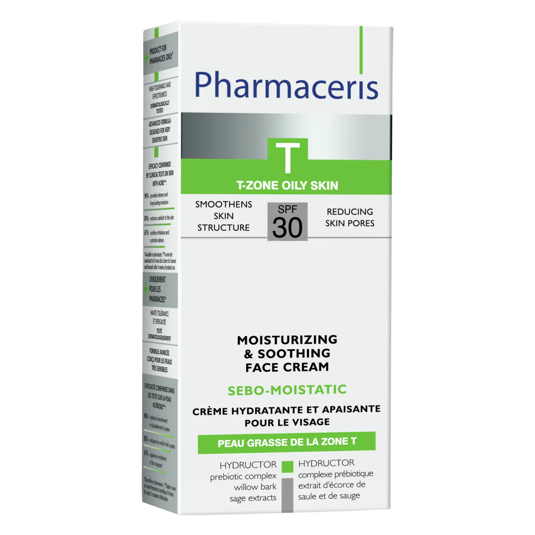 Pharmaceris T Sebo-Moistatic Moisturising & Soothing Face Cream SPF30 - Image 3