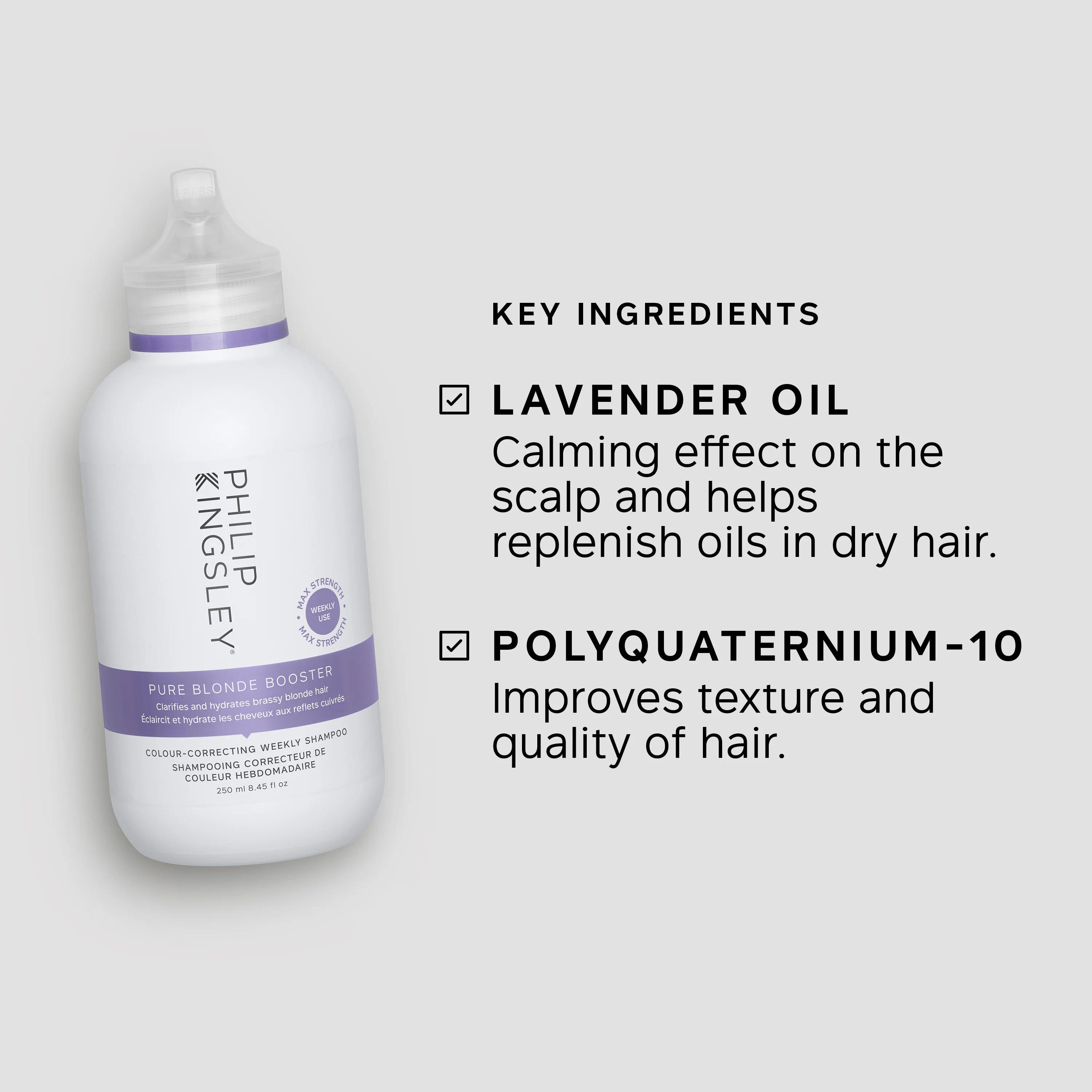 Philip Kingsley Pure Blonde Booster Colour-Correcting Weekly Shampoo - Image 5