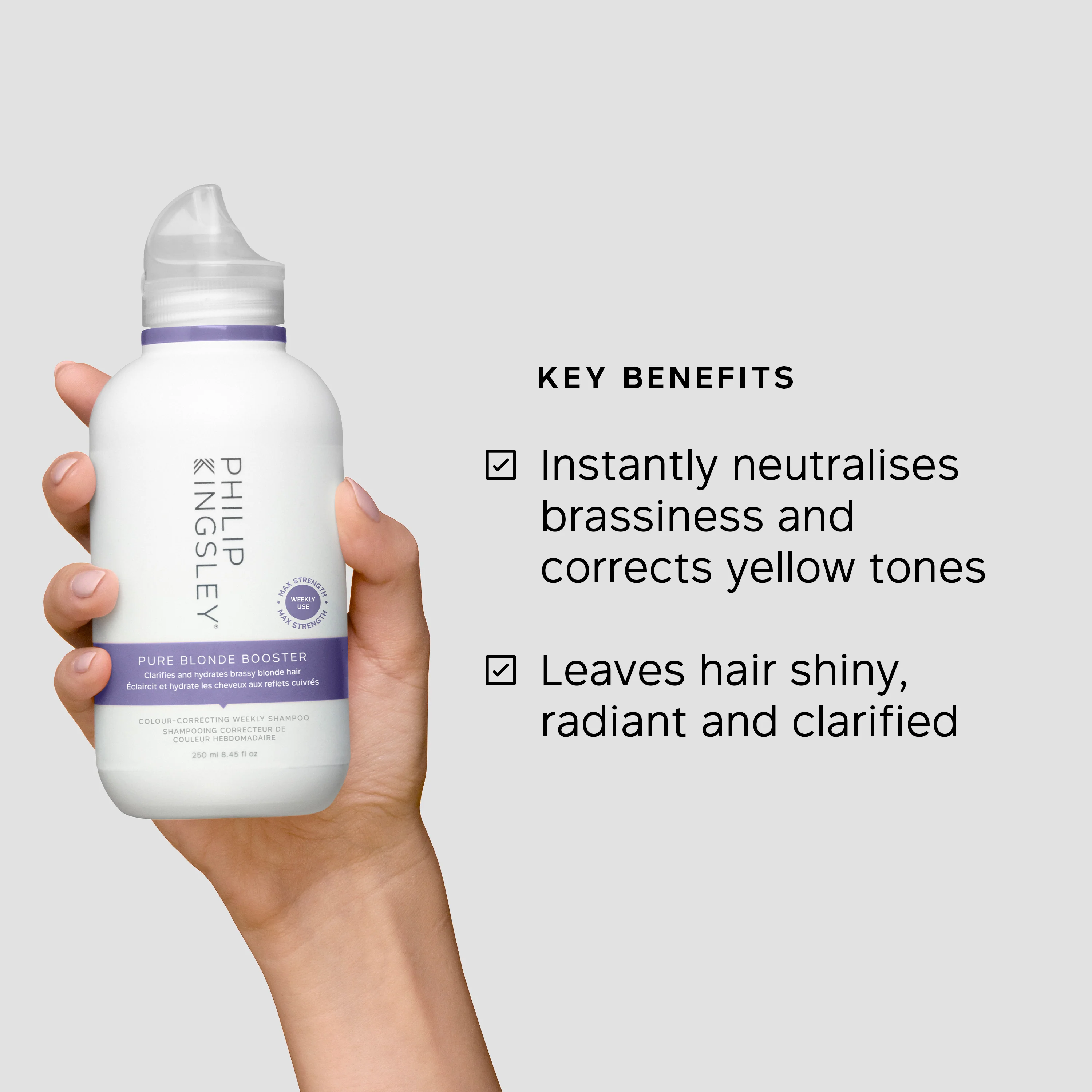 Philip Kingsley Pure Blonde Booster Colour-Correcting Weekly Shampoo - Image 7