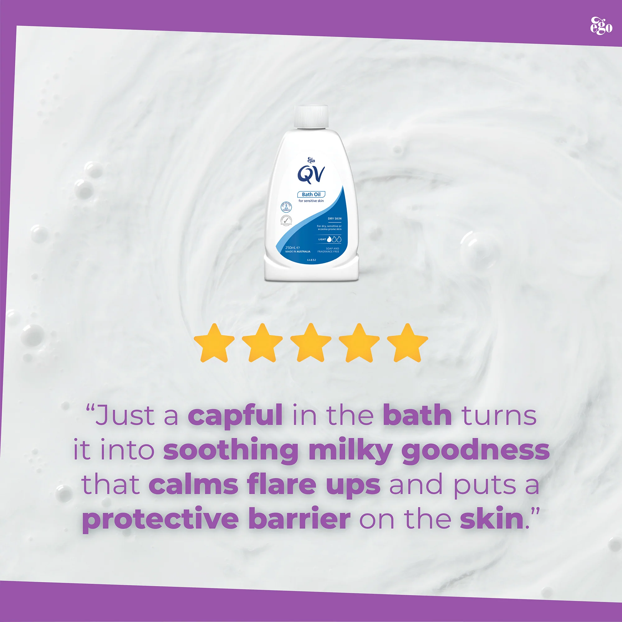 QV Bath Oil For Dry Itching Skin Conditions - Image 6