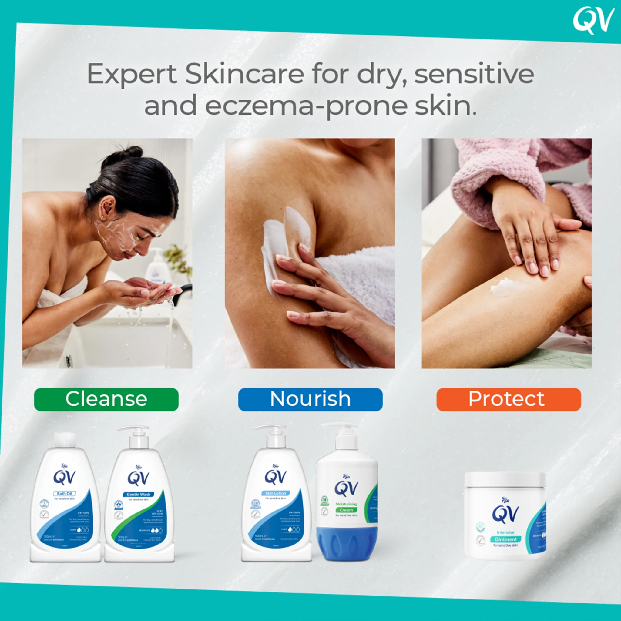 QV Gentle Wash Soap Alternative for Dry Skin Conditions - Image 10