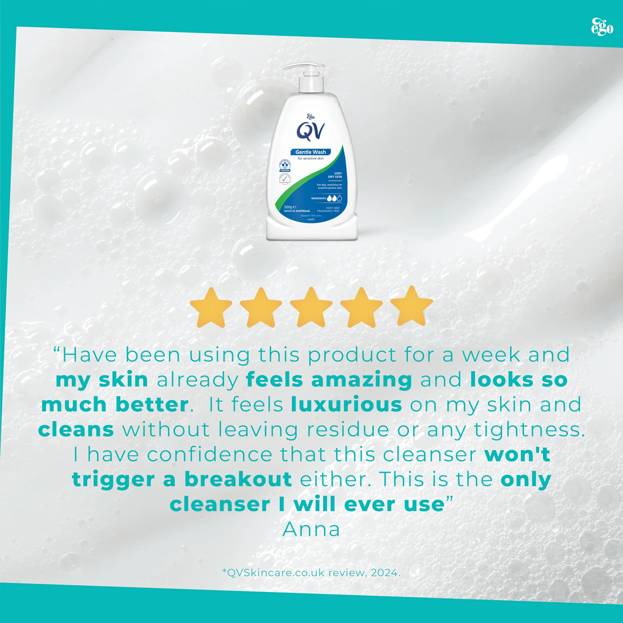 QV Gentle Wash Soap Alternative for Dry Skin Conditions - Image 8