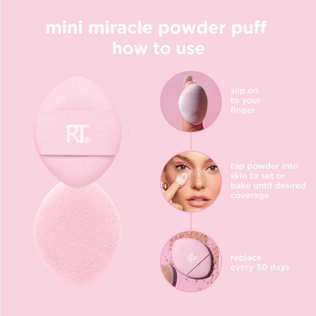 Real Techniques Mini Miracle Powder Puff Trio - Image 4
