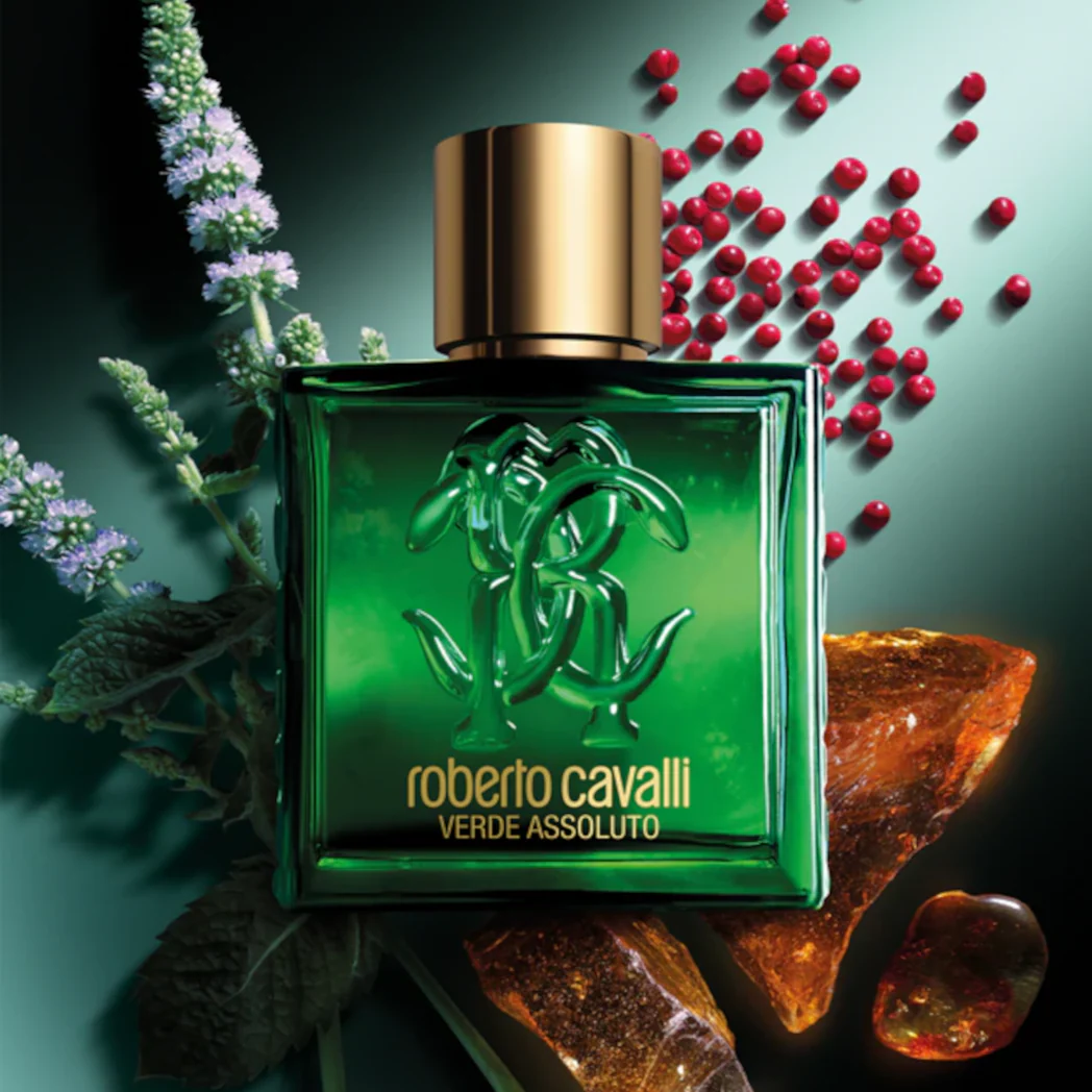 Roberto Cavalli Uomo Verde Assoluto Eau de Parfum Spray - Image 3