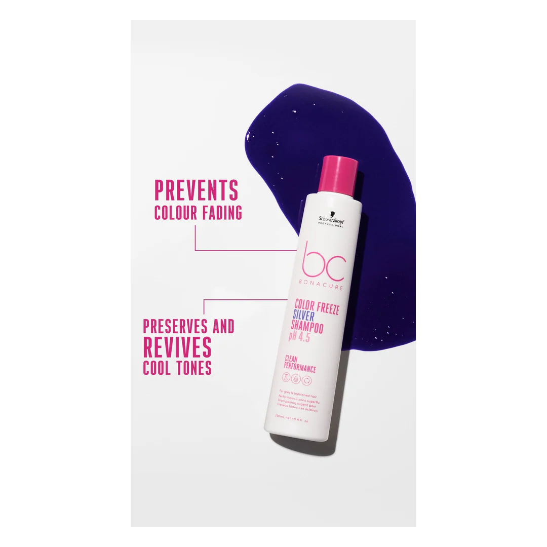 Schwarzkopf Professional BC Bonacure Color Freeze Silver Shampoo pH 4.5 - Image 3