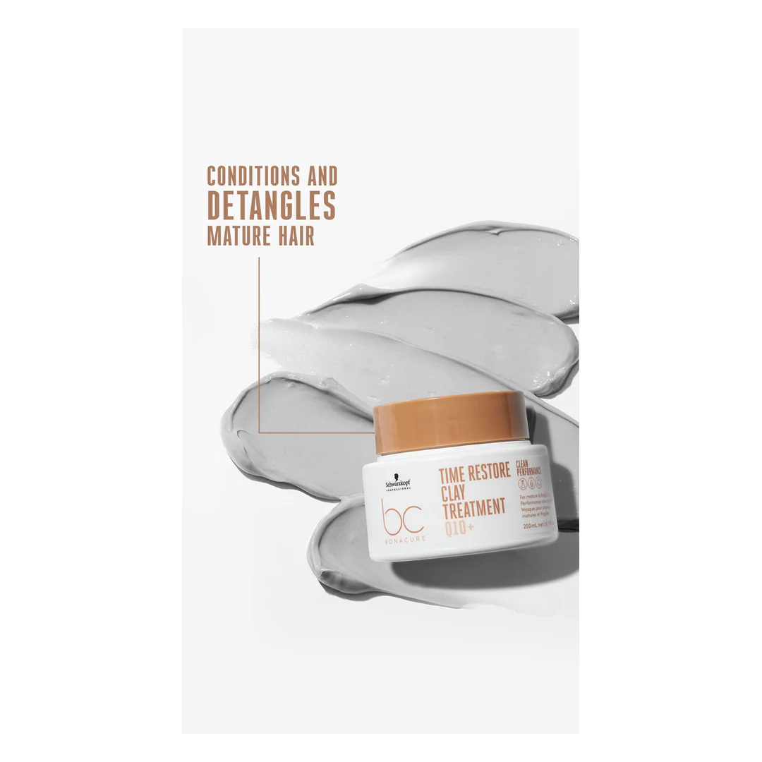 Schwarzkopf Professional BC Bonacure Time Restore Clay Treatment Q10+ - Image 3