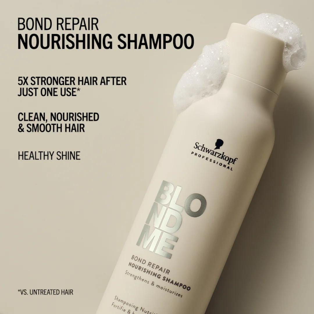 Schwarzkopf Professional BlondMe Bond Repair Nourishing Shampoo - Image 6