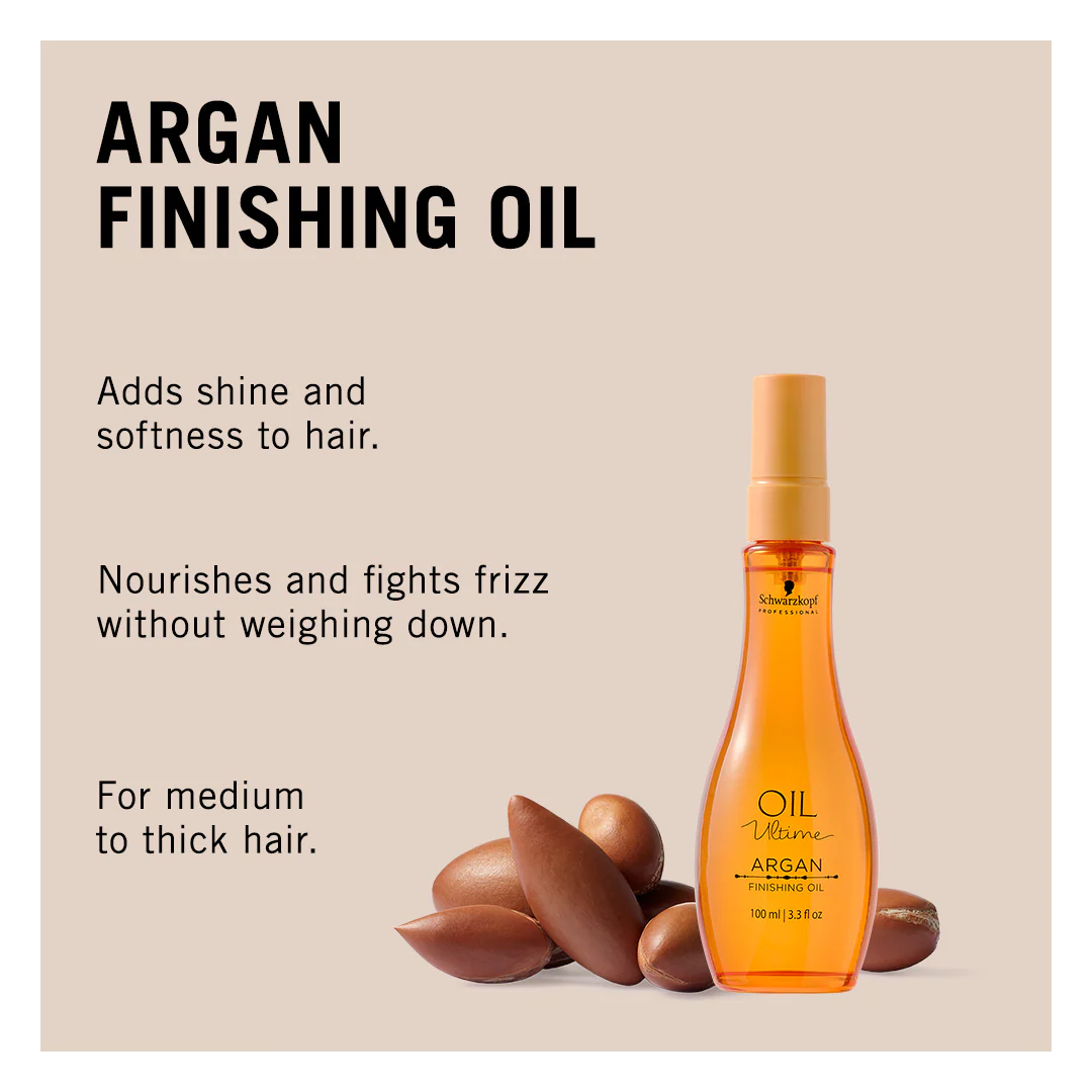 Schwarzkopf Professional Oil Ultime Argan Finishing Oil - Image 3