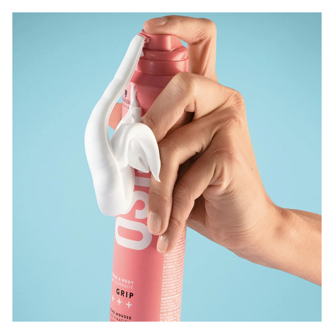 Schwarzkopf Professional Osis+ Volume & Body Grip - Extreme Hold Mousse - Image 5