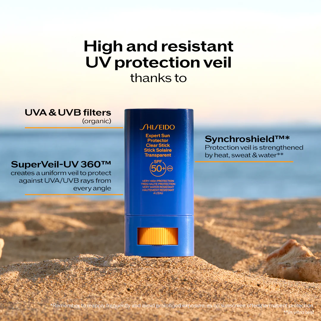 Shiseido Expert Sun Protector Clear Suncare Stick SPF50+ - Image 3
