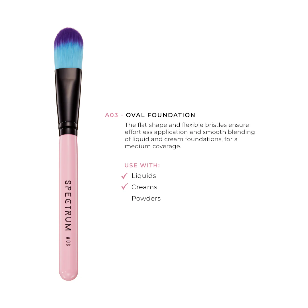 Spectrum A03 Oval Foundation Brush - Image 3