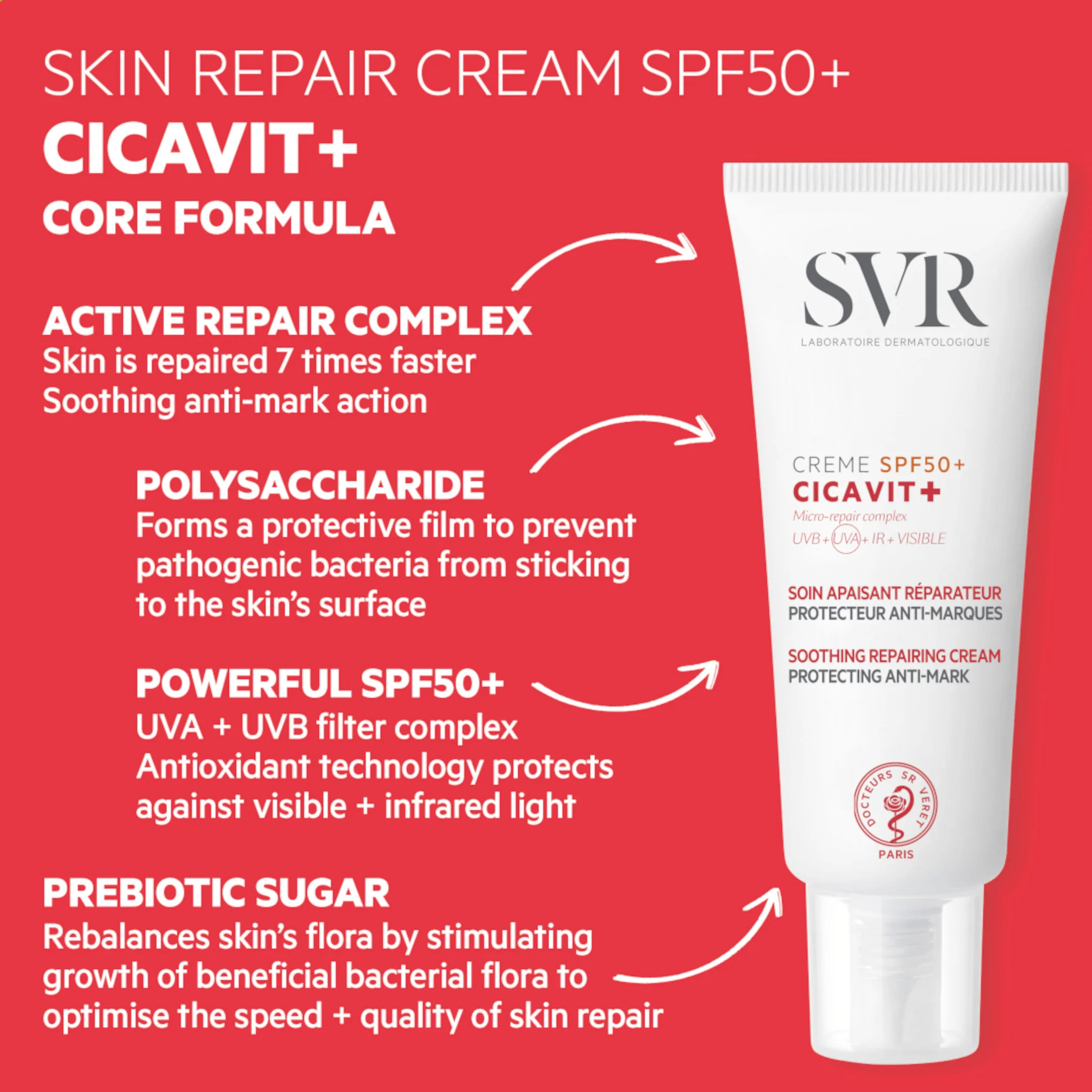 SVR Cicavit+ Cream SPF50+ - Image 2