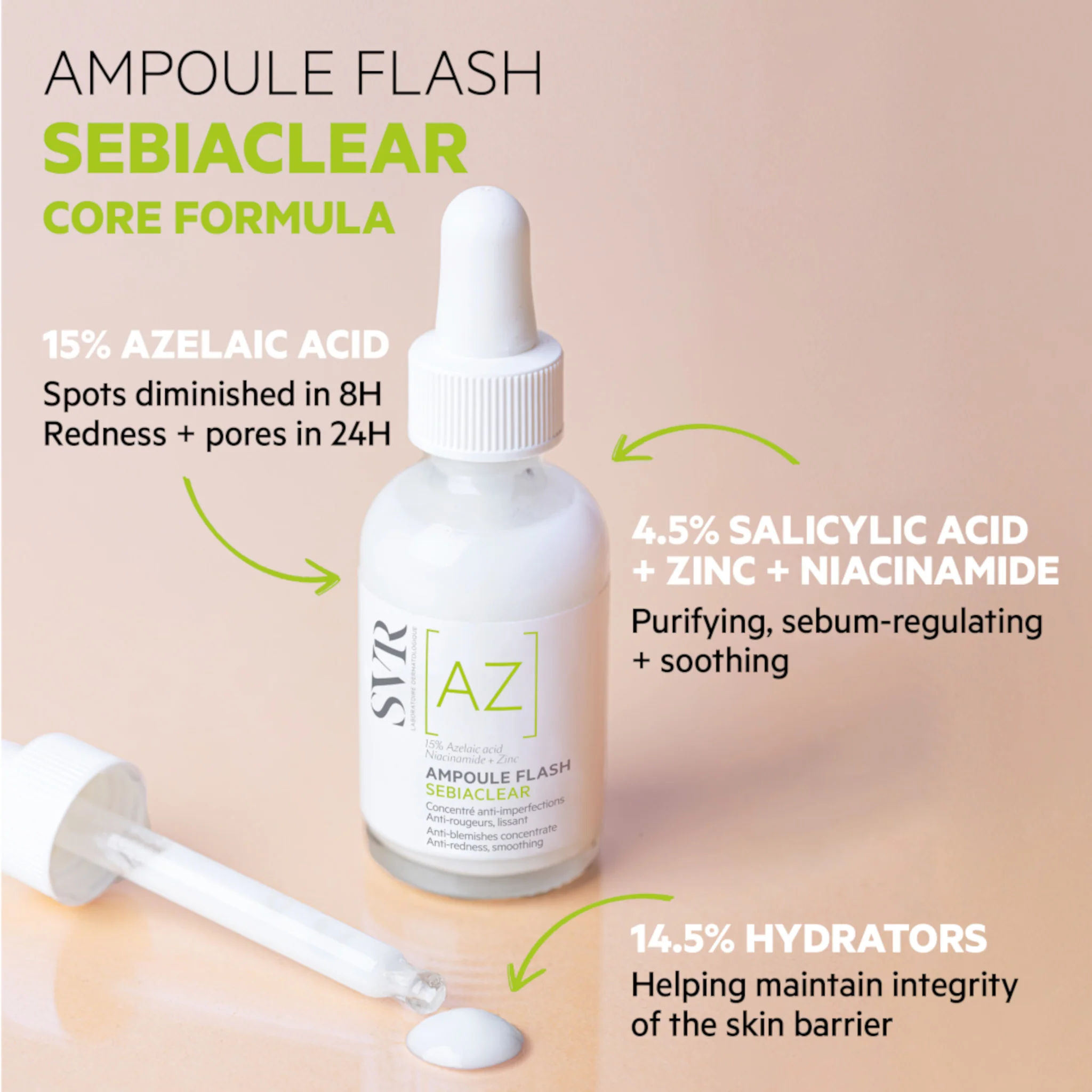 SVR Sebiaclear AZ Flash Ampoule - Image 2