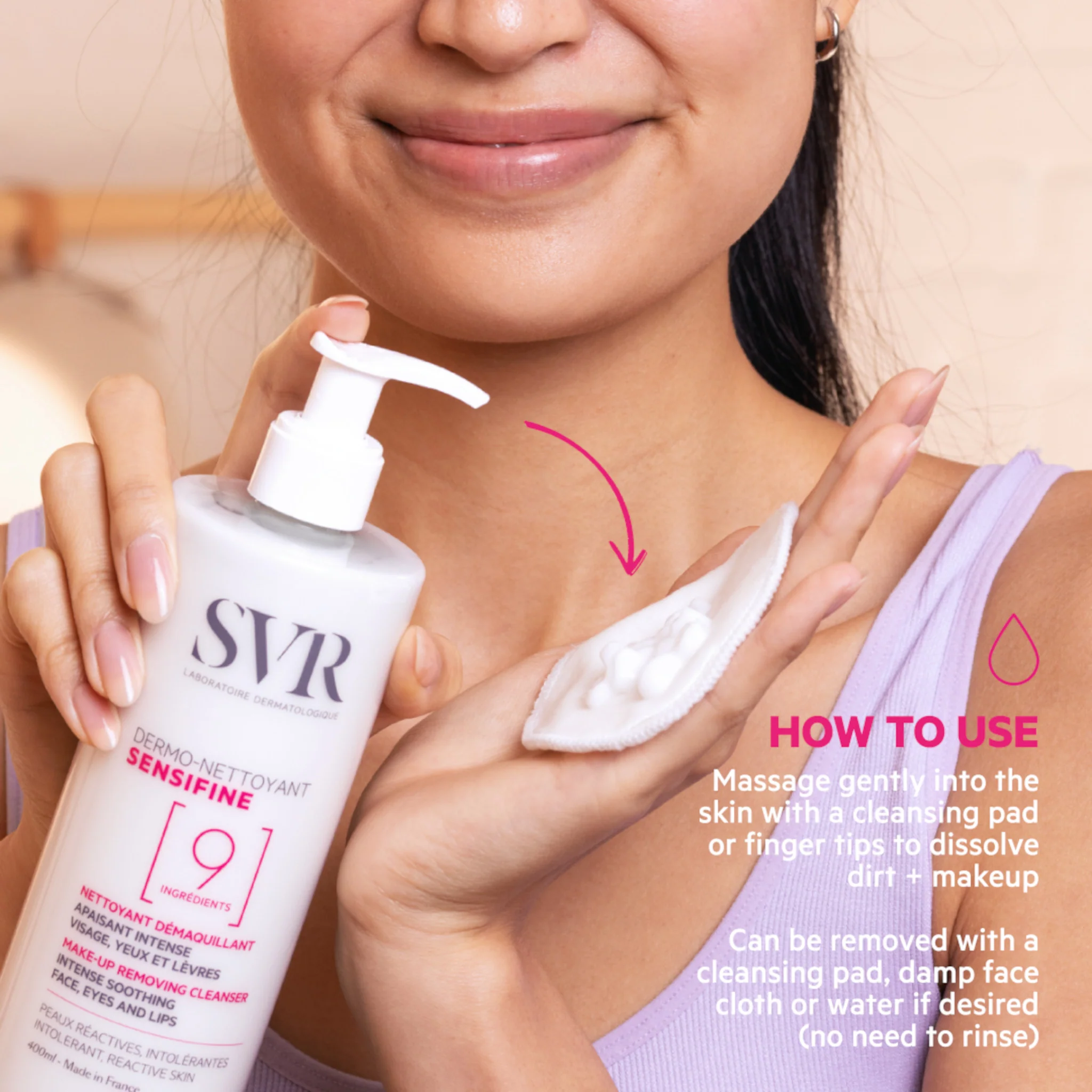 SVR Sensifine Makeup Removing Cleanser - Image 4