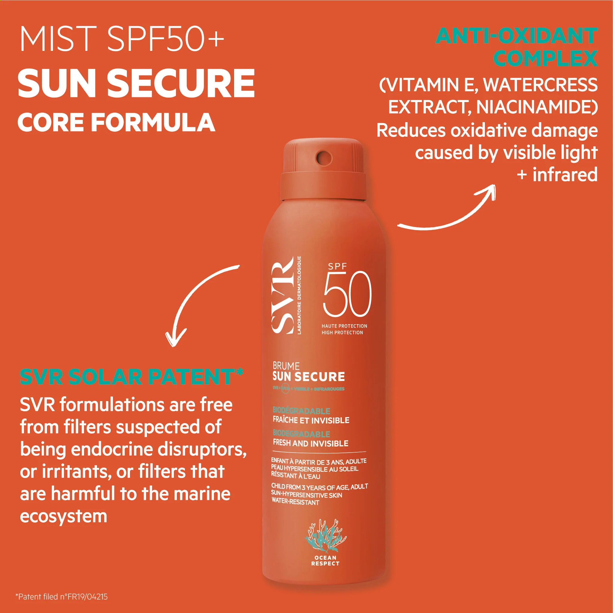 SVR Sun Secure Mist SPF50+ - Image 2