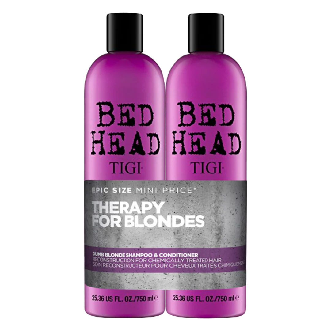 TIGI Bed Head Dumb Blonde Shampoo and Reconstructor Tween Duo