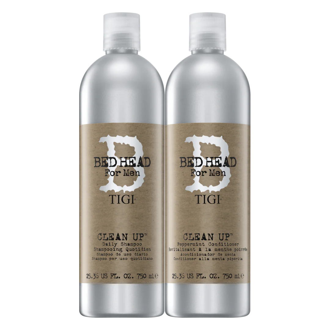 TIGI Bed Head For Men Clean Up Shampoo and Conditioner Tween Duo