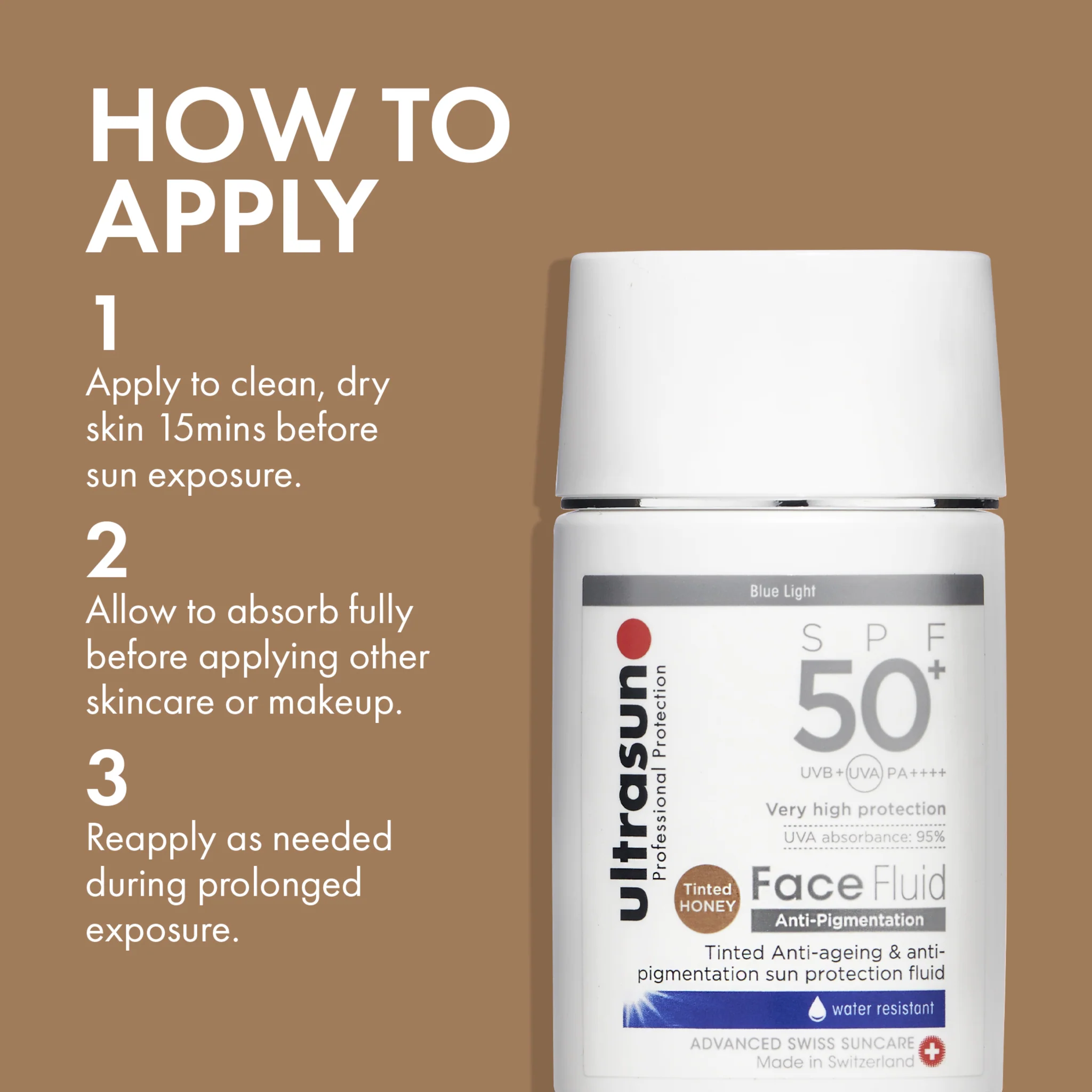Ultrasun Anti-Pigmentation Face Fluid Tinted SPF50+ - Image 5