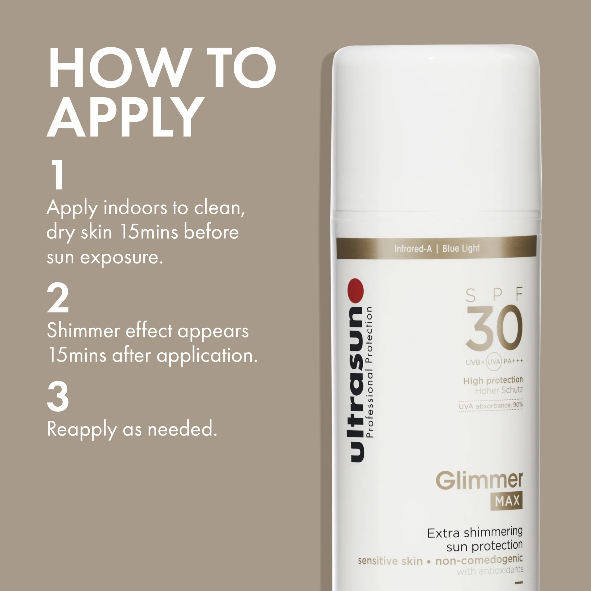 Ultrasun Glimmer MAX Extra Shimmering Sun Protection SPF30 - Image 4