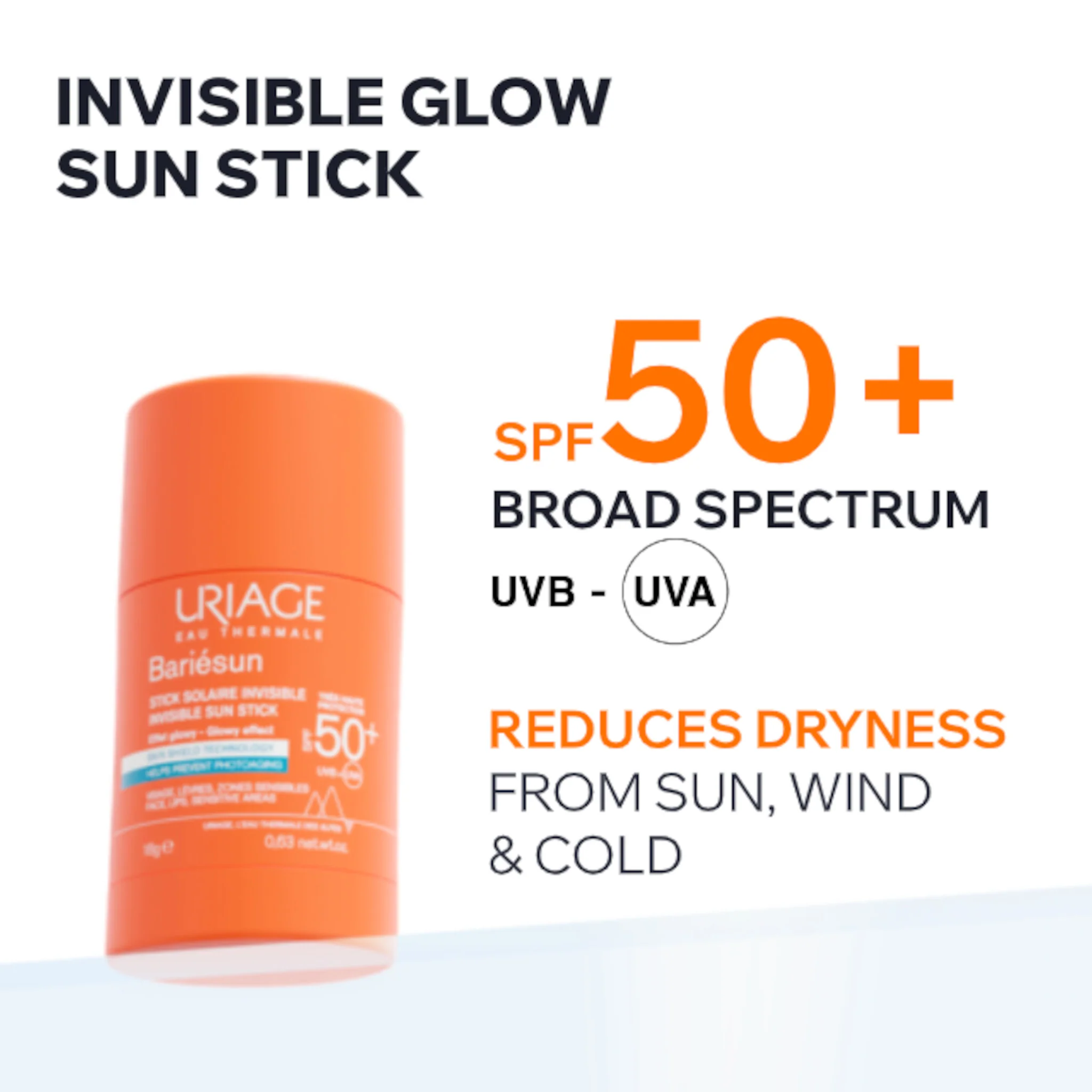 Uriage Bariesun Invisible Sun Stick SPF50+ - Image 4
