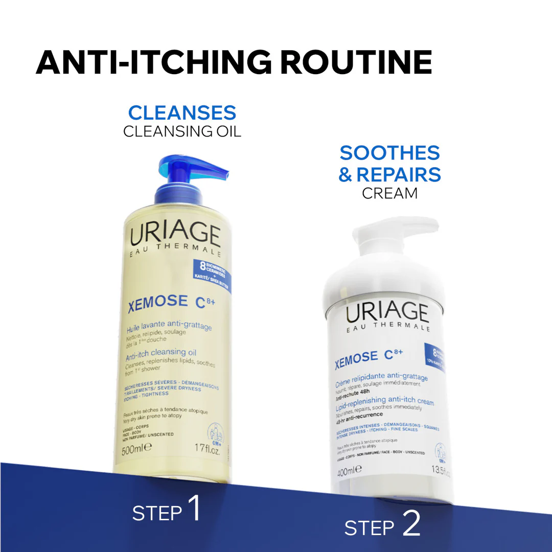 Uriage Xemose C8+ Lipid-Replenishing Anti-Itch Cream - Image 8