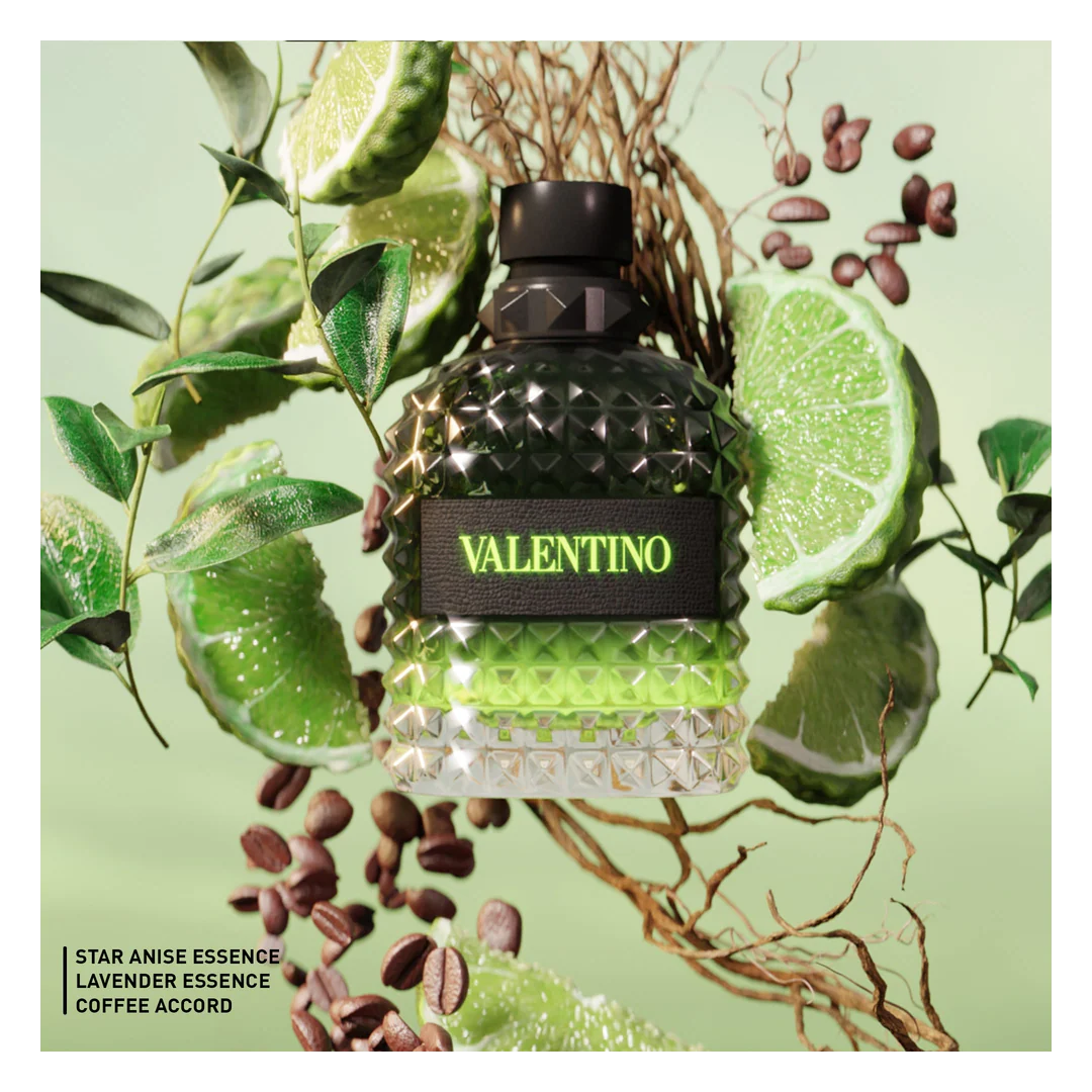 Valentino Uomo Born In Roma Green Stravaganza Eau de Toilette Spray - Image 6